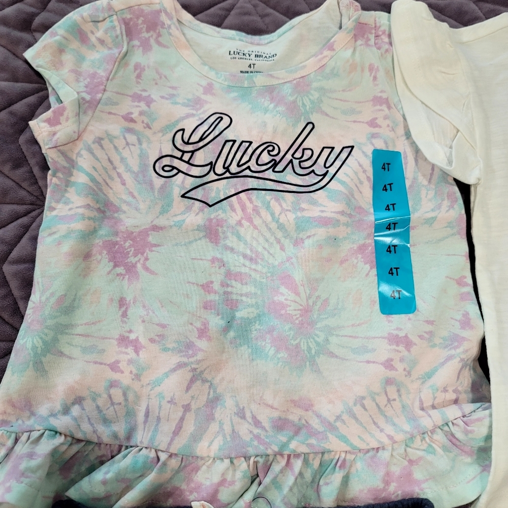 NEW LUCKY BRAND set of 2 short sleeve and short sets - Picture 3 of 7